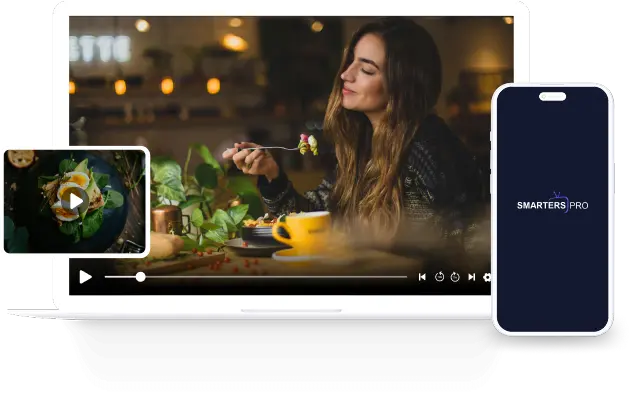 IPTV Smarters Pro Interface Mockup